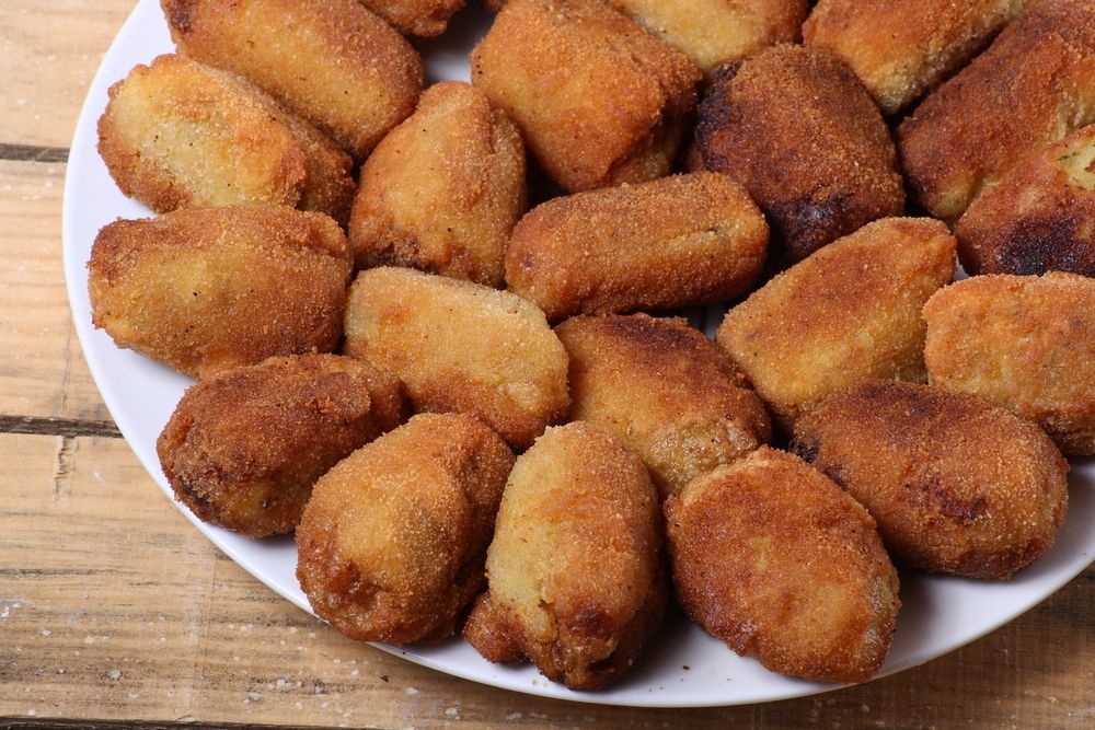 Iberian ham and cheese croquettes