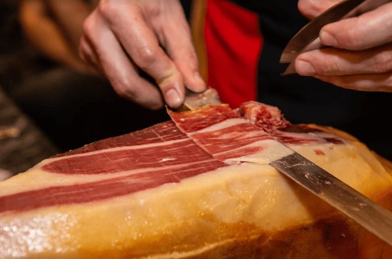 slicing ham in Argentina