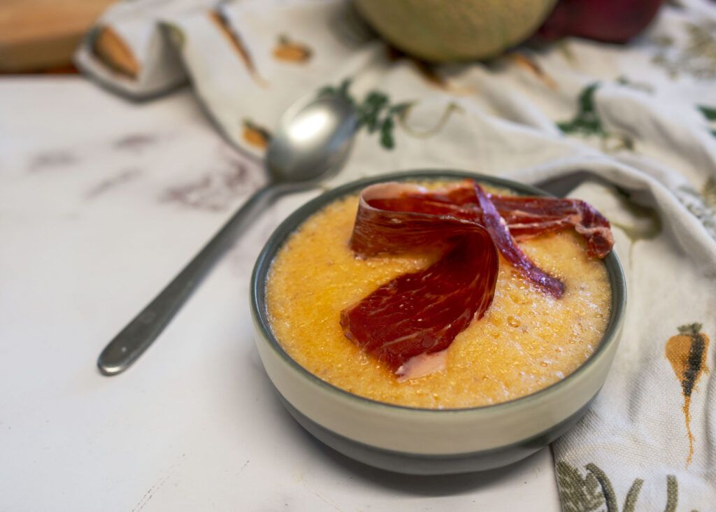 Gaspacho de melon au jambon